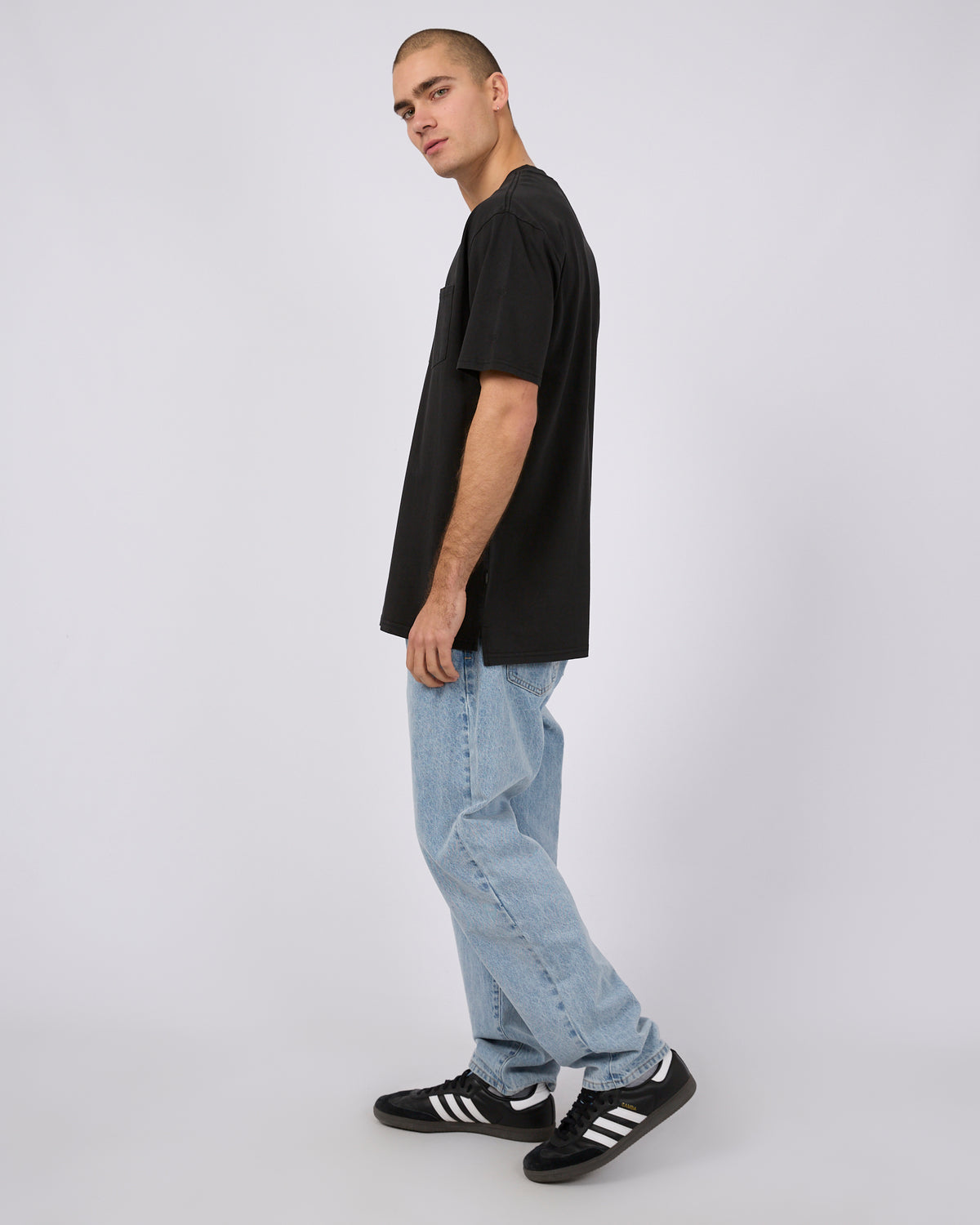 Surplus Pocket Tee Washed Black