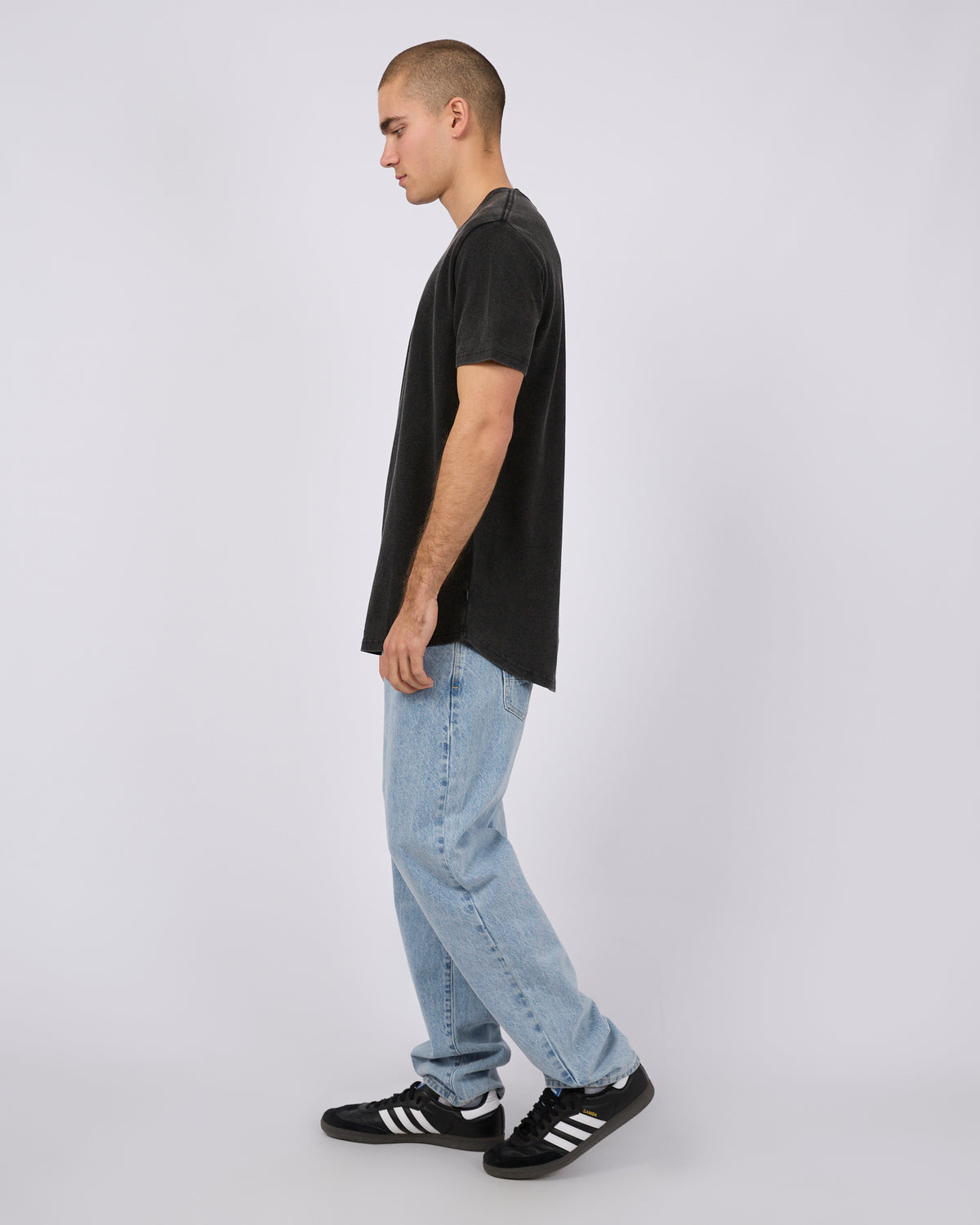 Pique Tee Washed Black