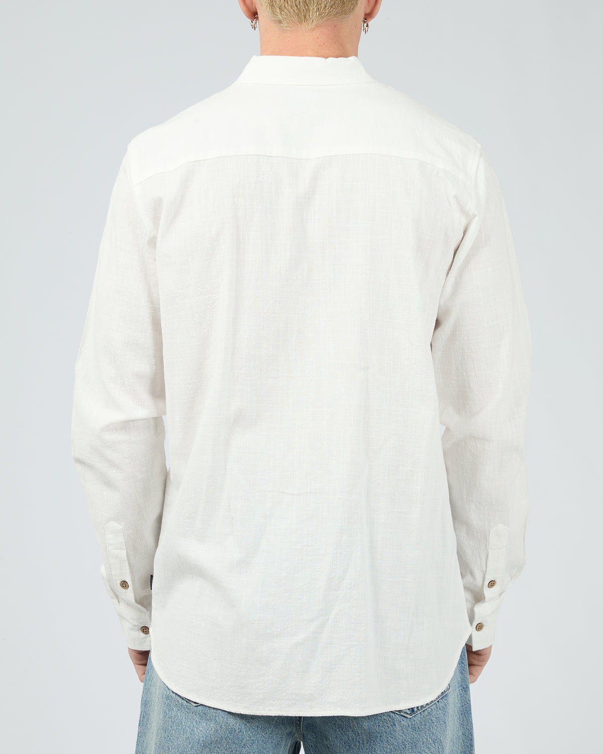 Texture Ls Shirt White