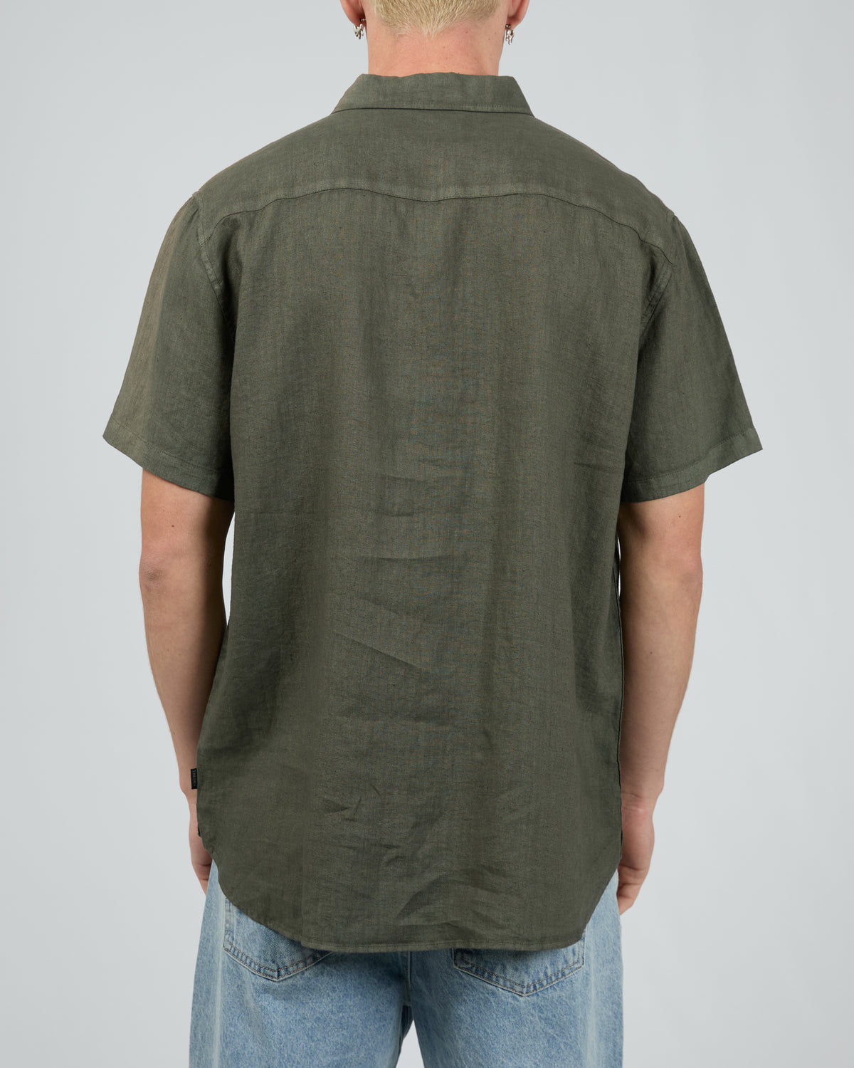 Linen Short Sleeve Shirt II Khaki