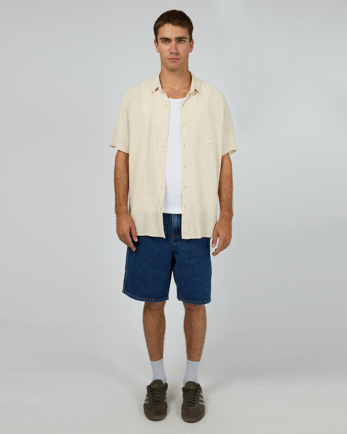 Textured Linen Shirt Natural