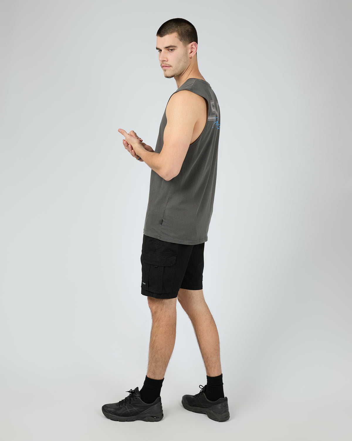 Link Script Muscle Washed Black