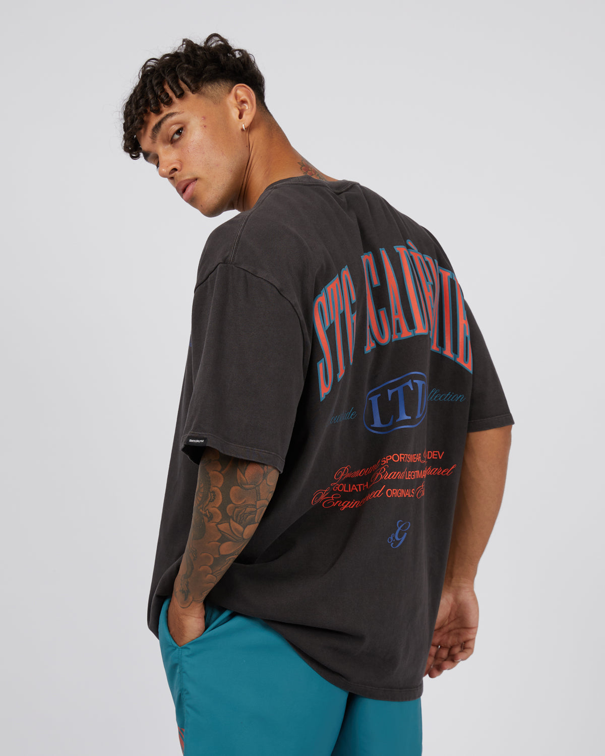 Courtside Tee Coal