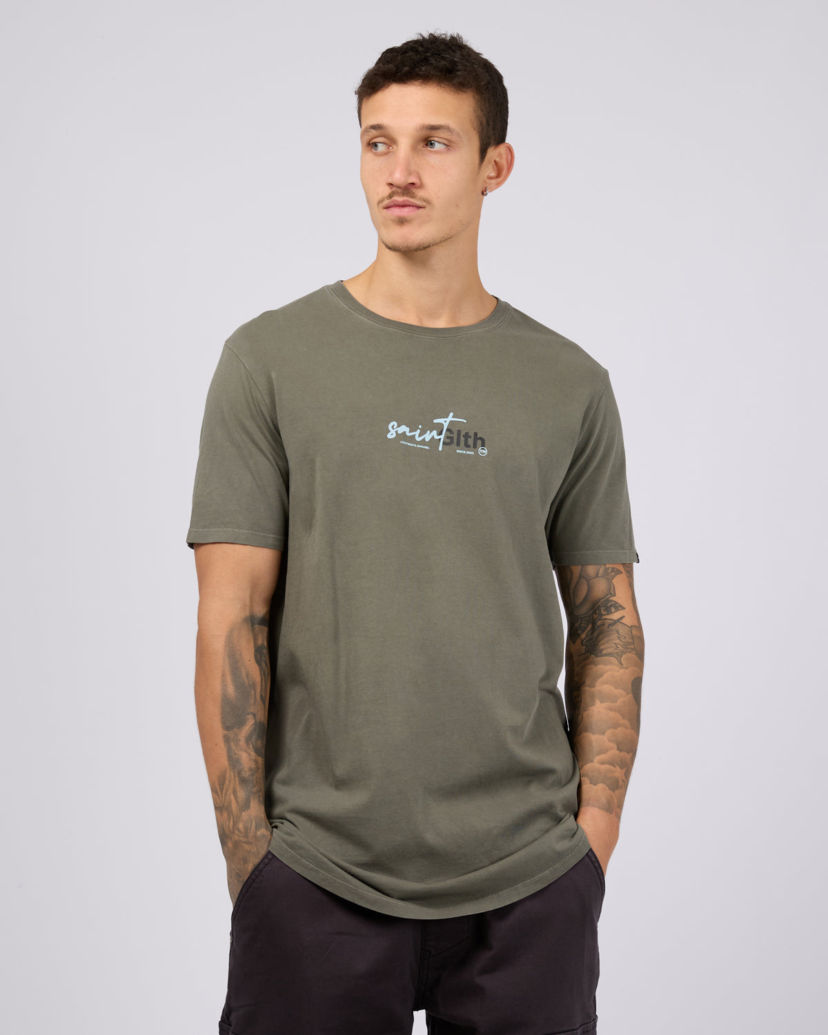 Sign Off Tee Agave Green