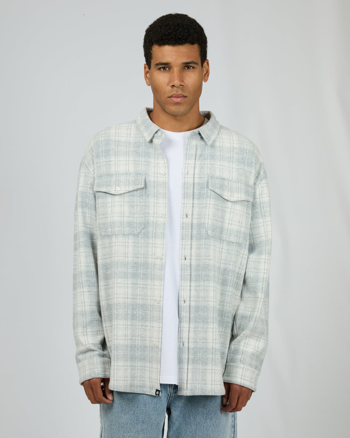 Simmer Check Shirt Grey