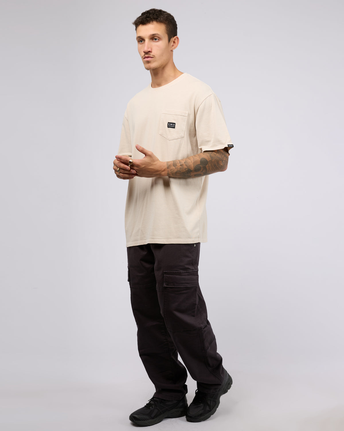 Sg Pocket Tee Stone