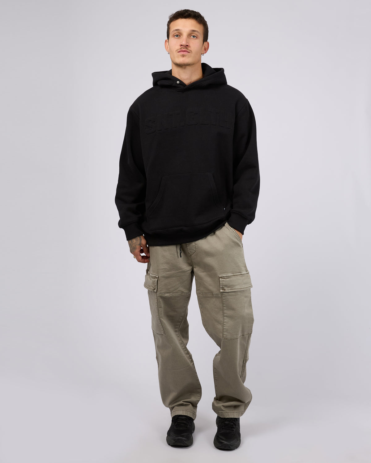 Raised Hoodie Black