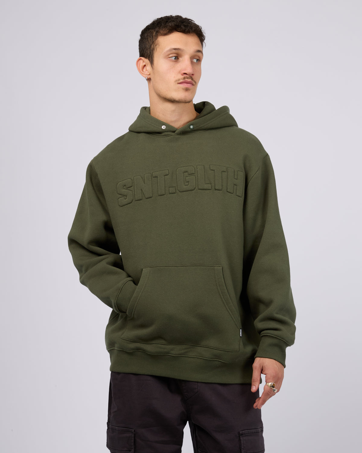 Raised Hoodie Khaki