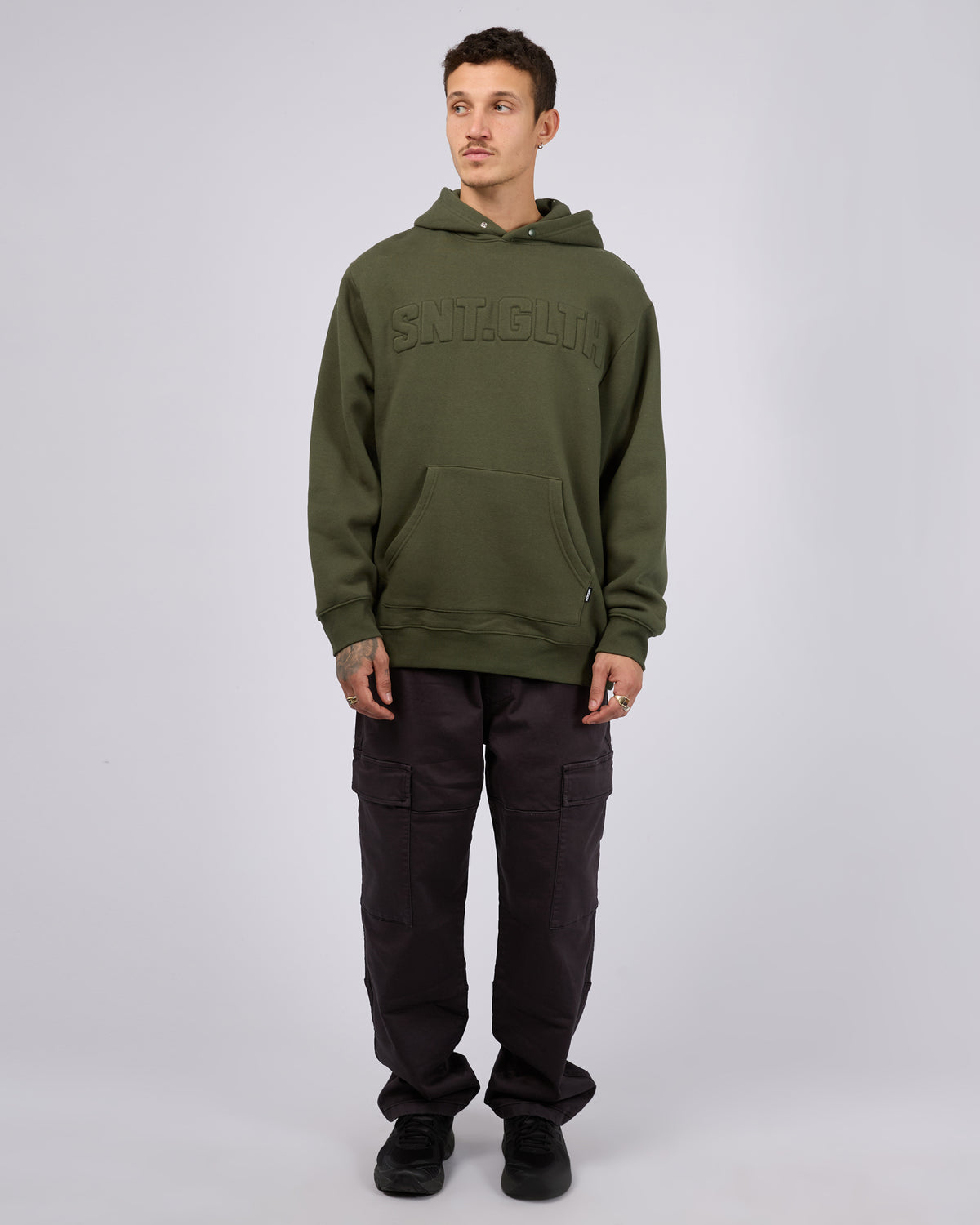 Raised Hoodie Khaki