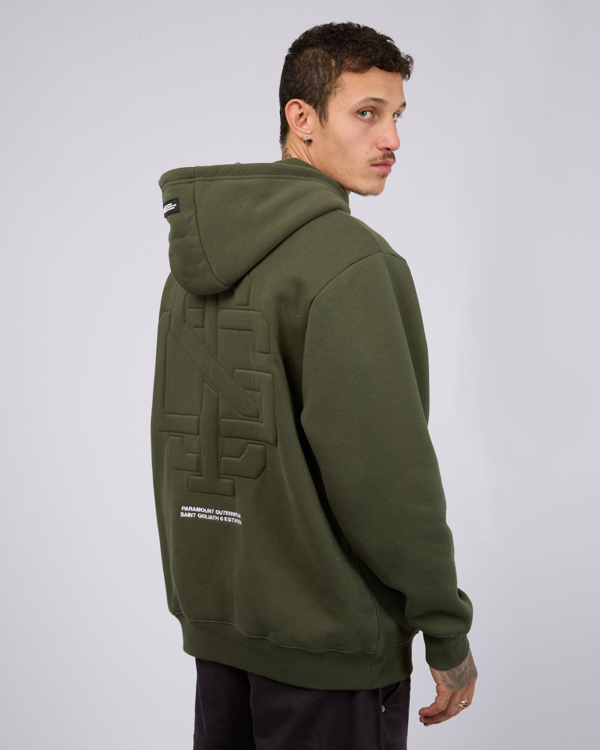 Raised Hoodie Khaki