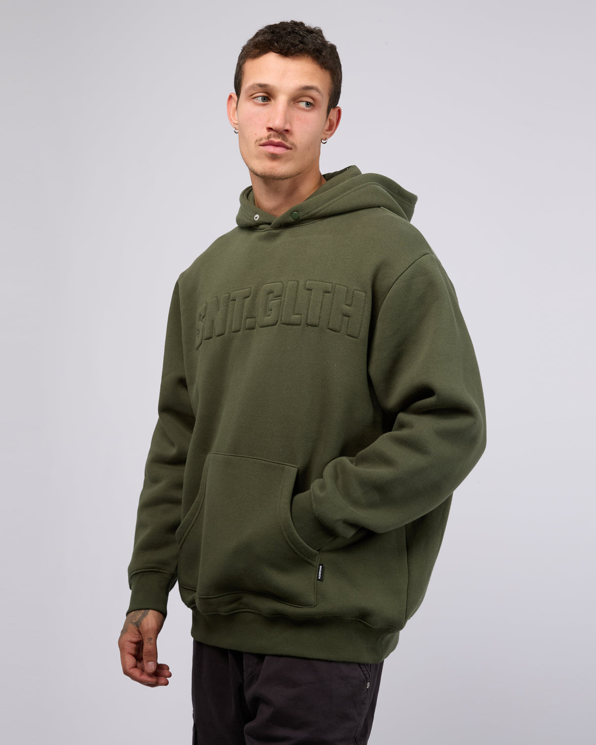 Raised Hoodie Khaki