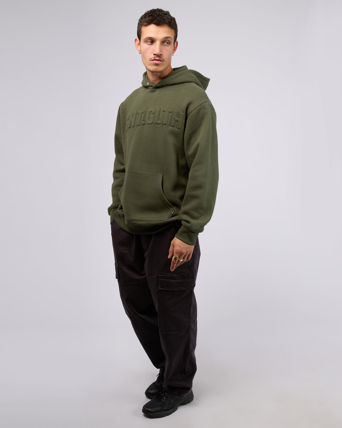 Raised Hoodie Khaki