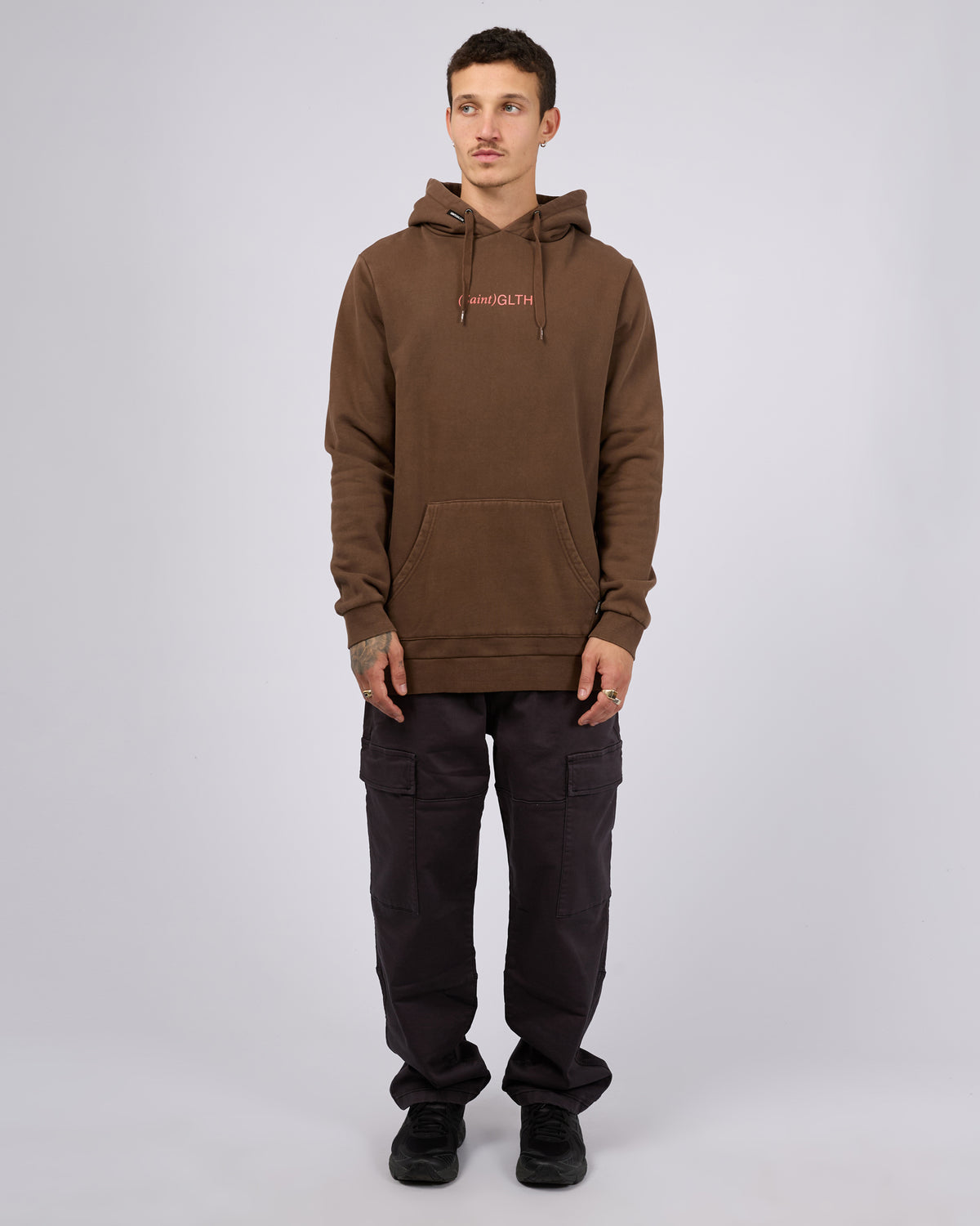 Bracket Hoodie Brown