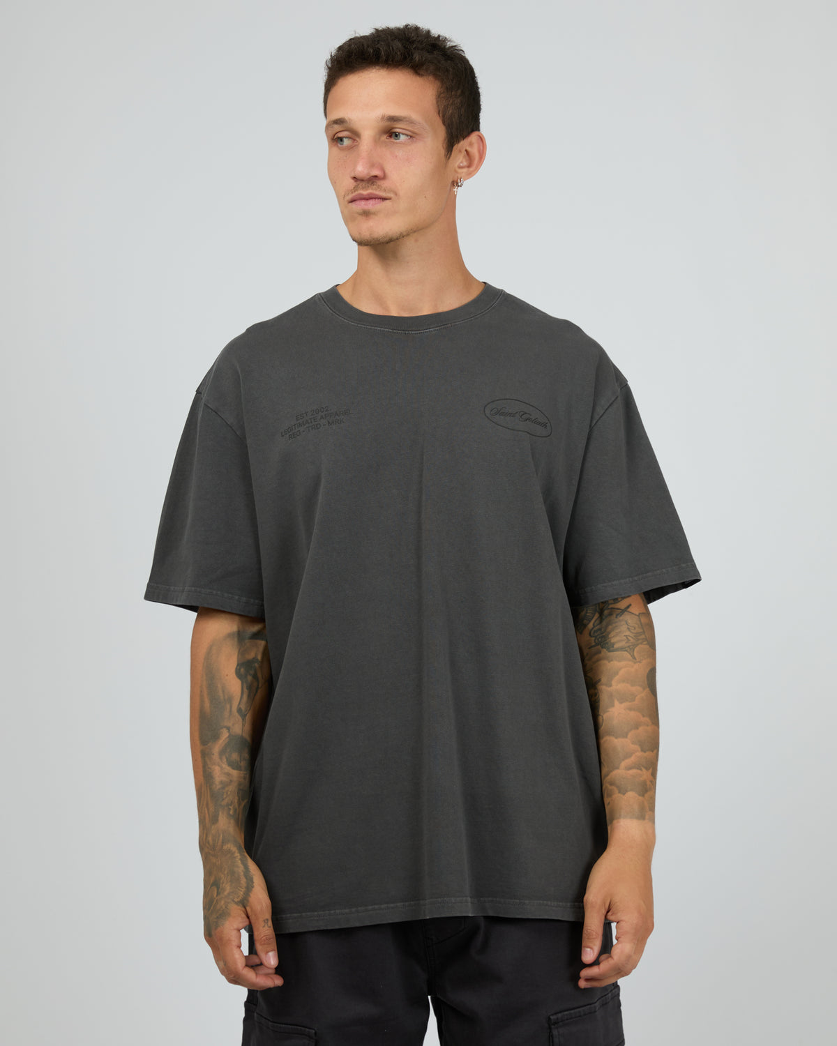 First Class Tee Steel Blue