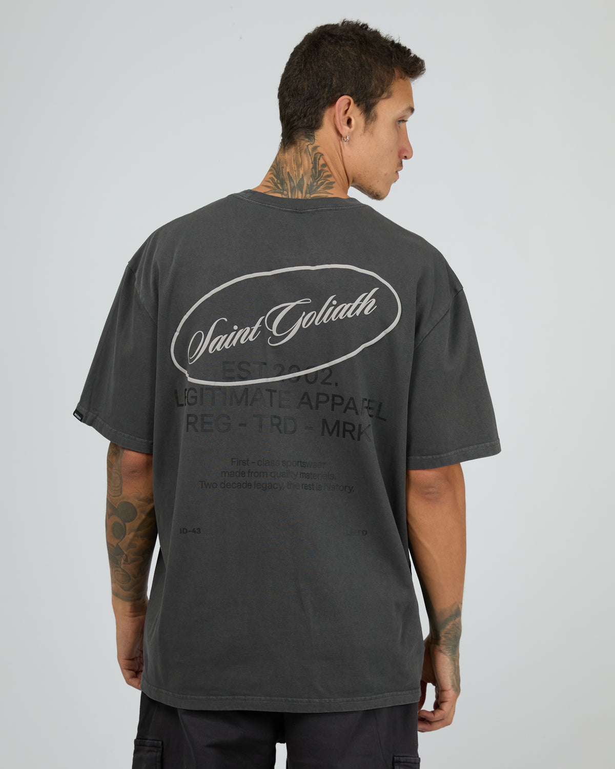 First Class Tee Steel Blue