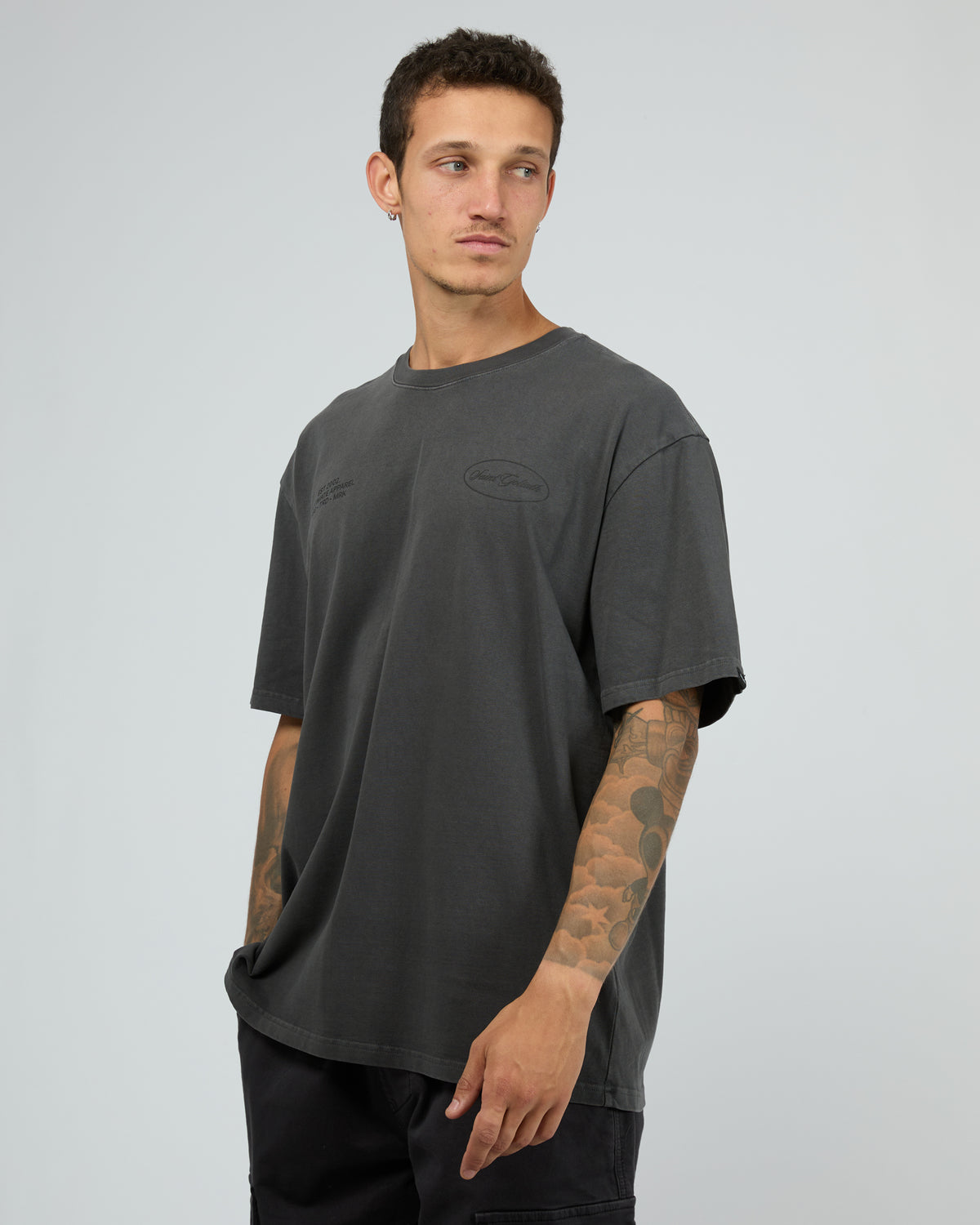 First Class Tee Steel Blue