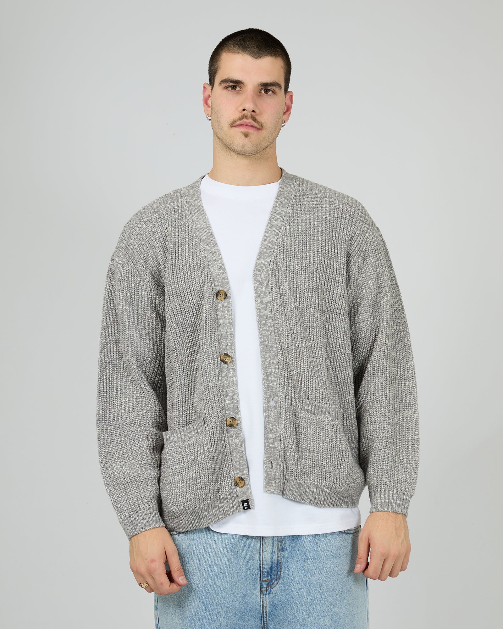 AURALEE 21SS HEMP RIB KNIT BIG CARDIGAN