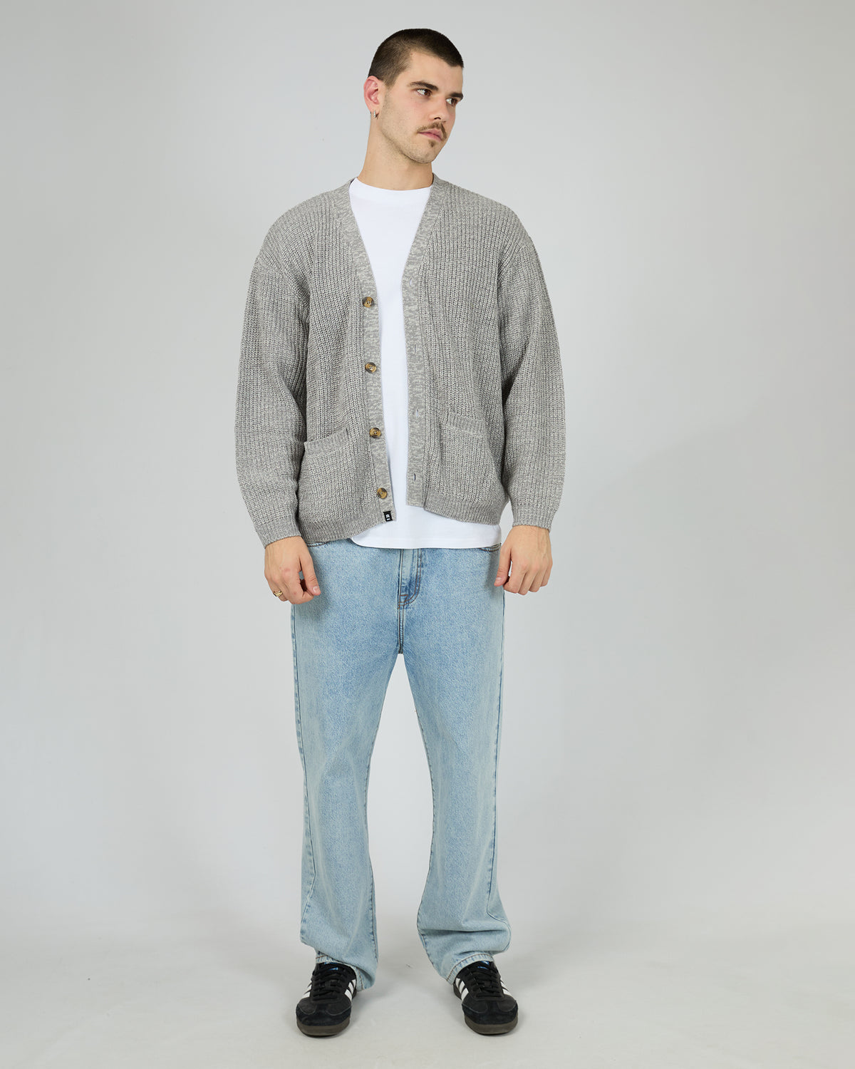 Ventnor Cardigan Grey Marle
