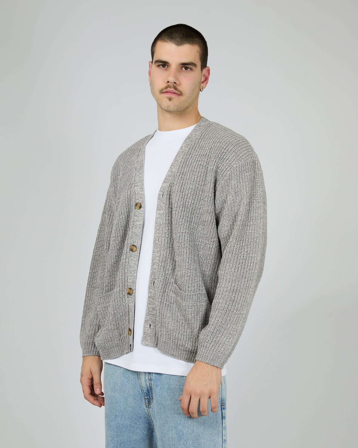 Ventnor Cardigan Grey Marle