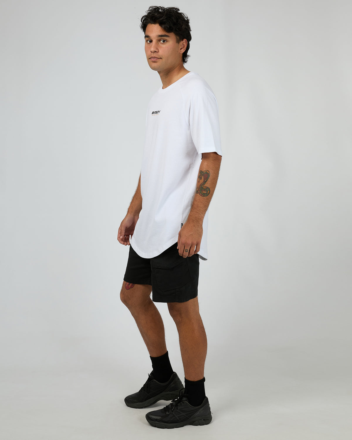 Pace Raglan Tee White