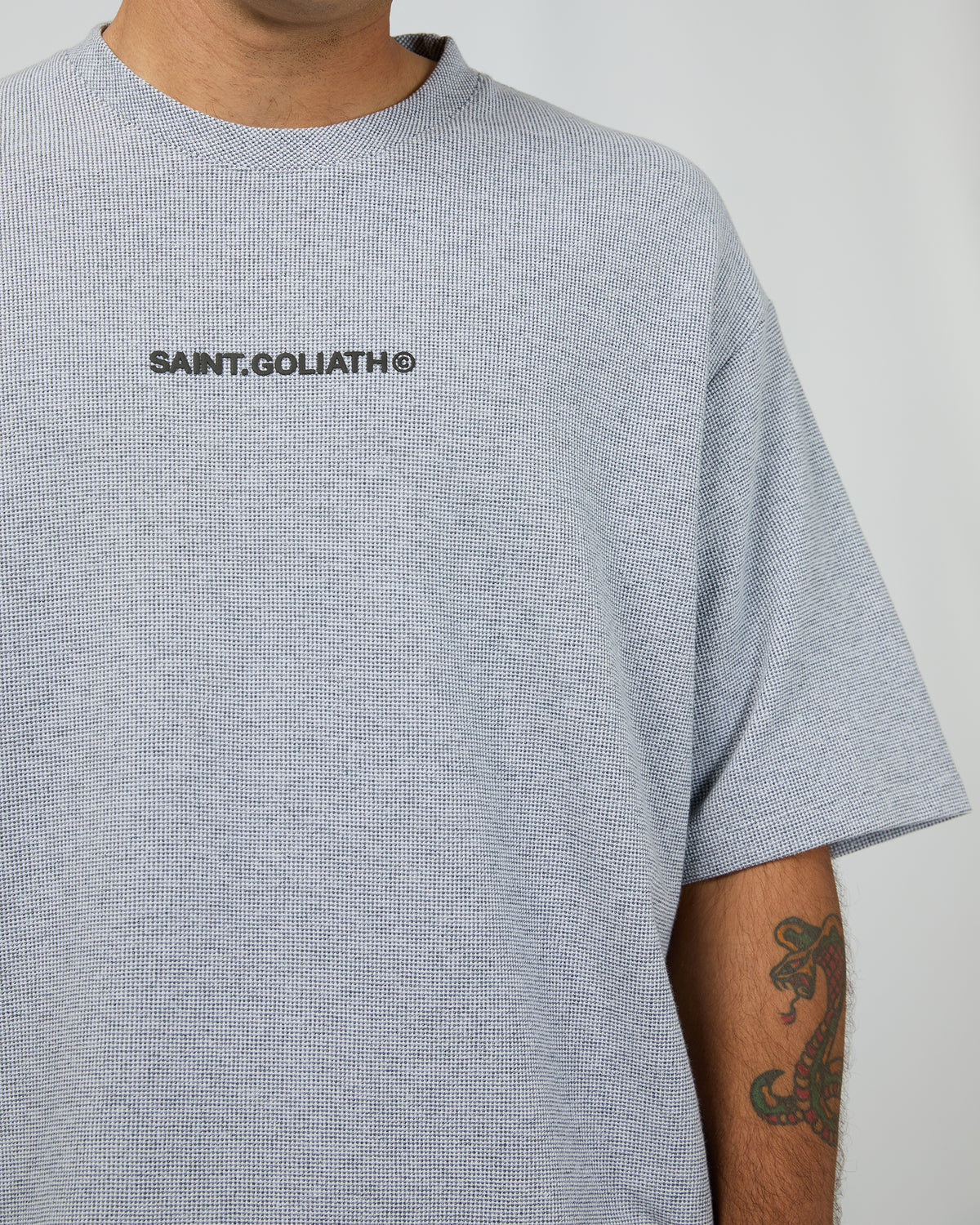 Textured Id Tee Navy