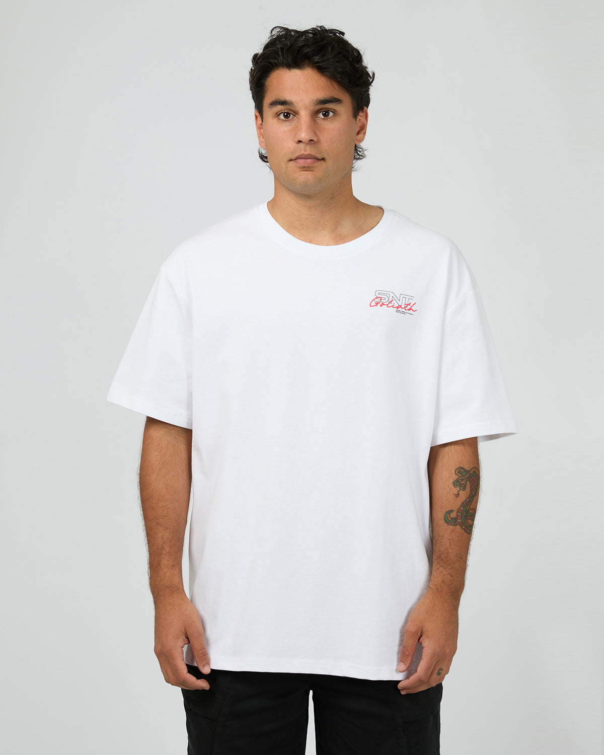 Link Script Tee White