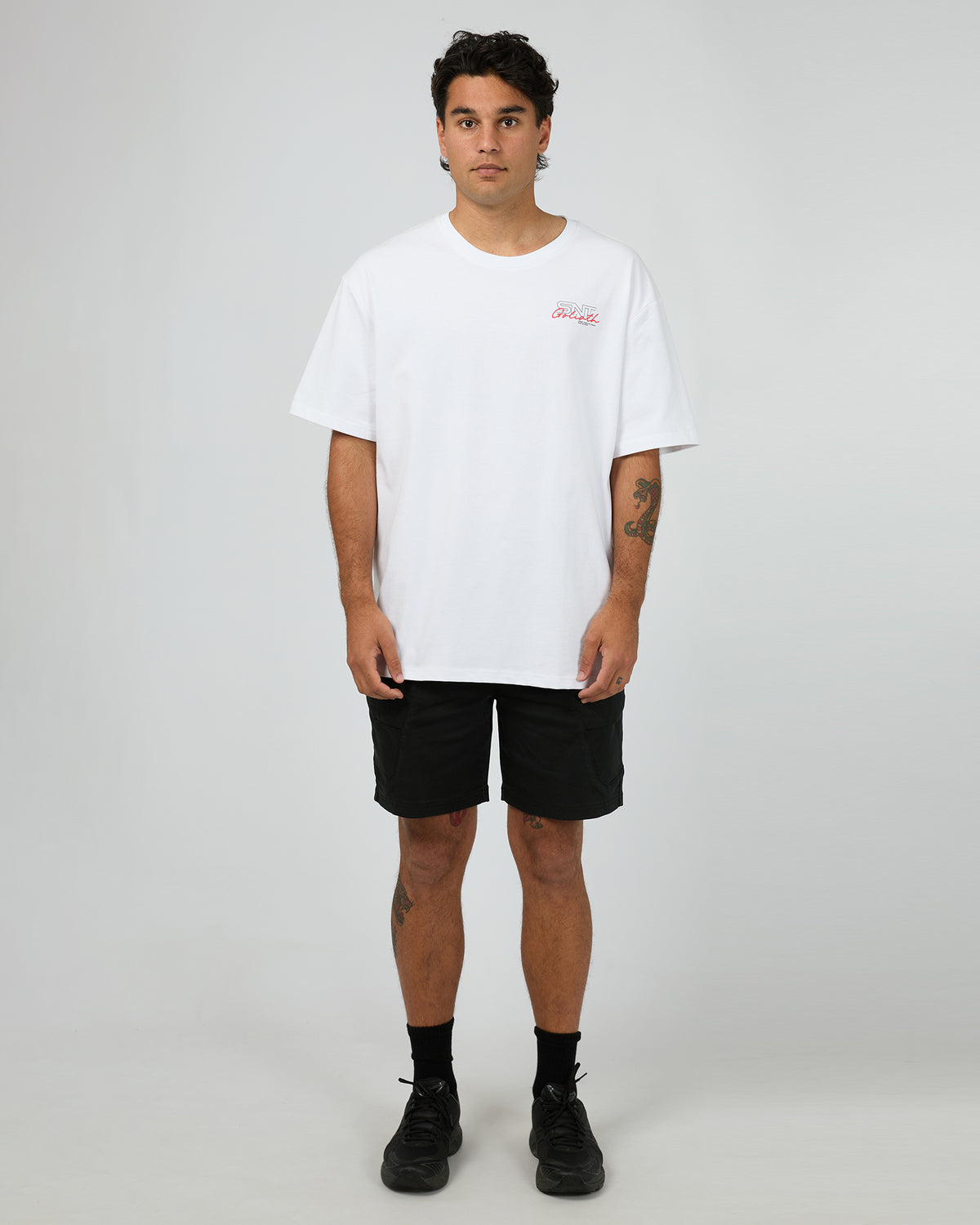 Link Script Tee White
