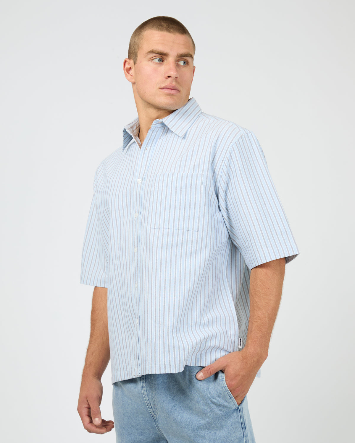 Saville Short Sleeve Shirt Blue