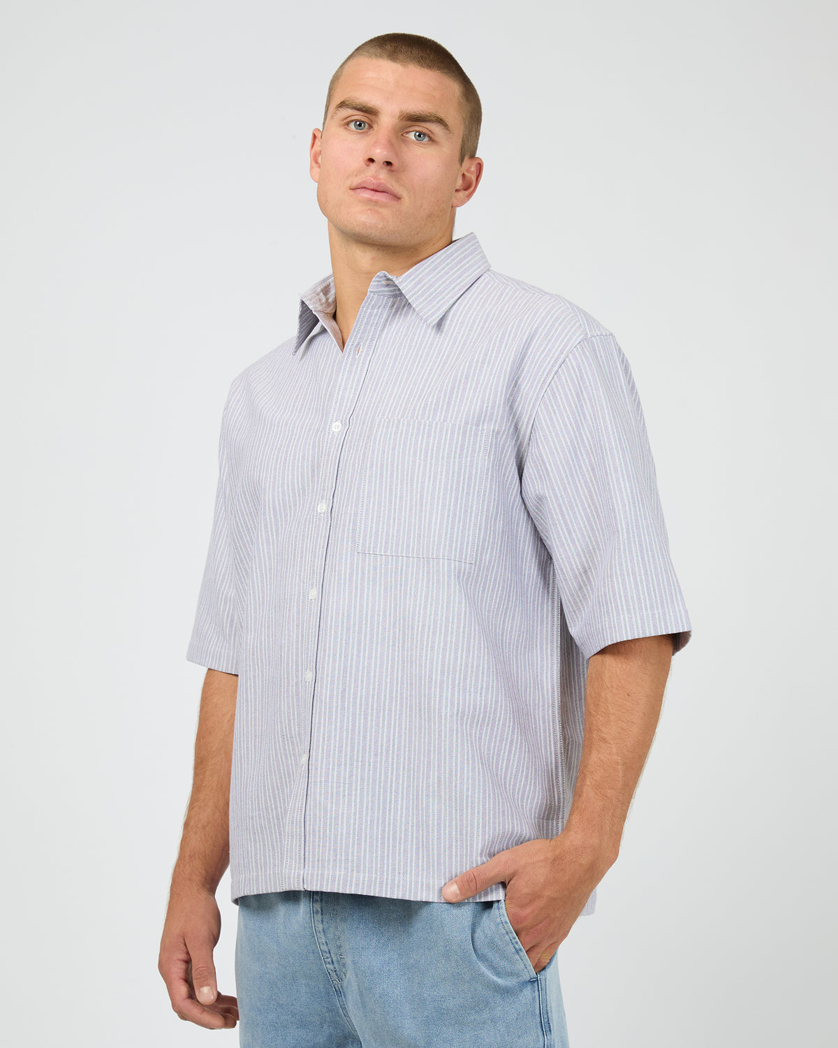 Saville Short Sleeve Shirt Mauve