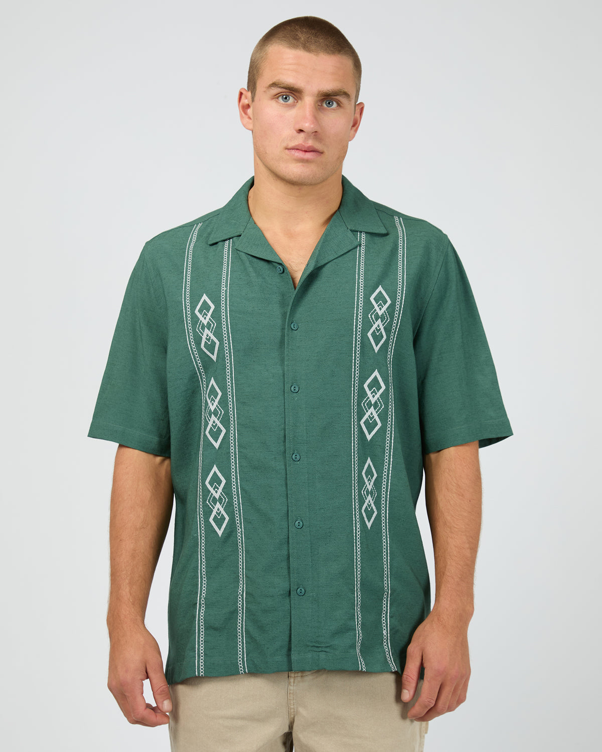 Diamond Short Sleeve Shirt Pine