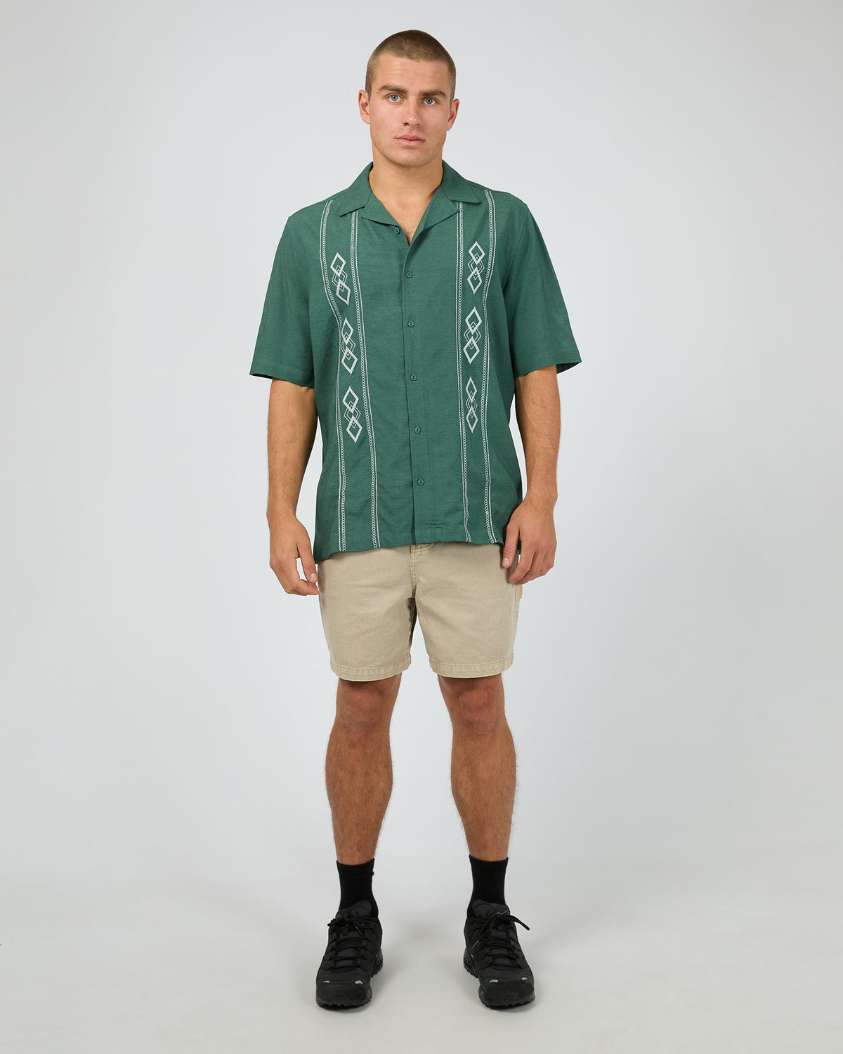 Diamond Short Sleeve Shirt Pine