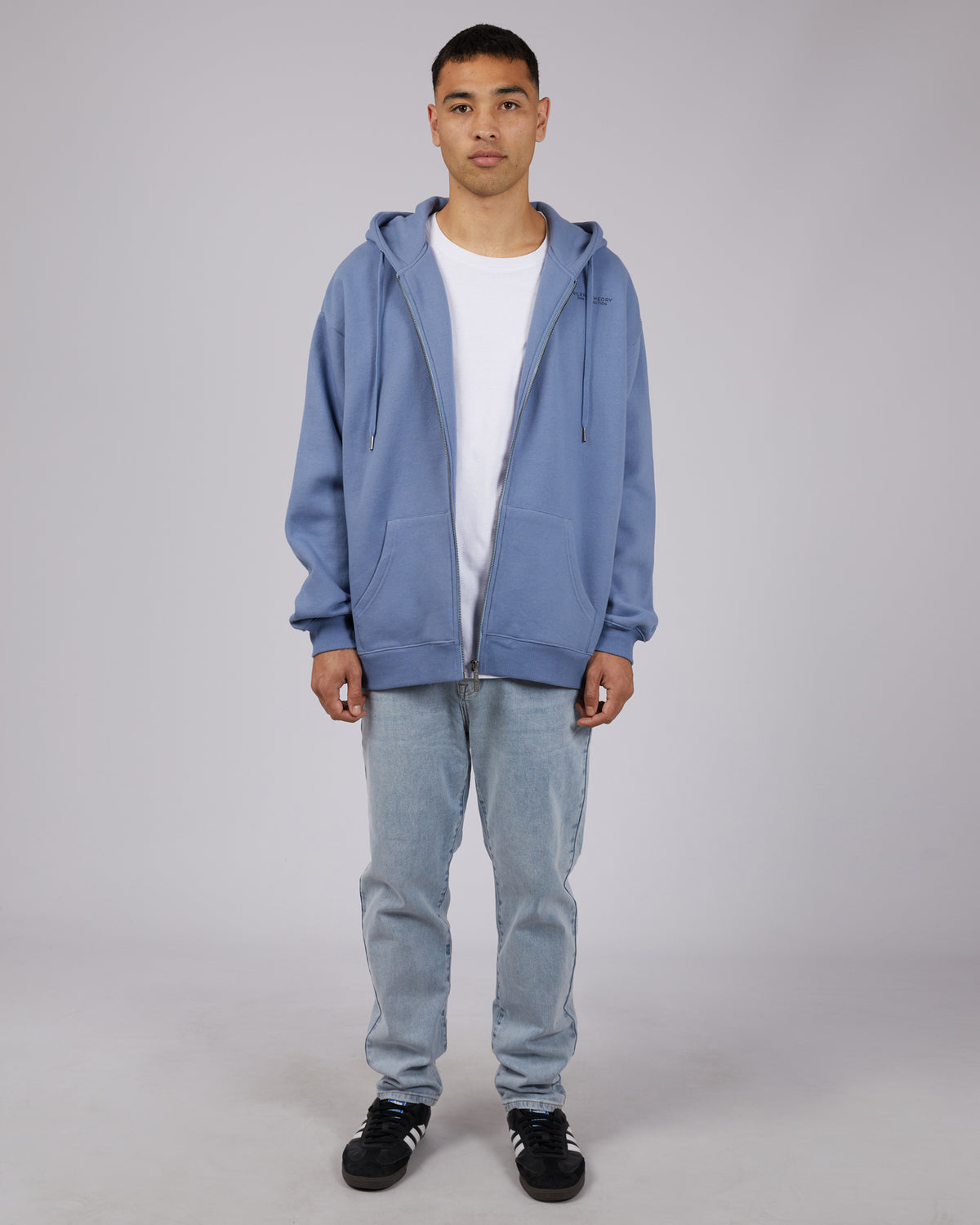 Society Zip Through Hoody Ink