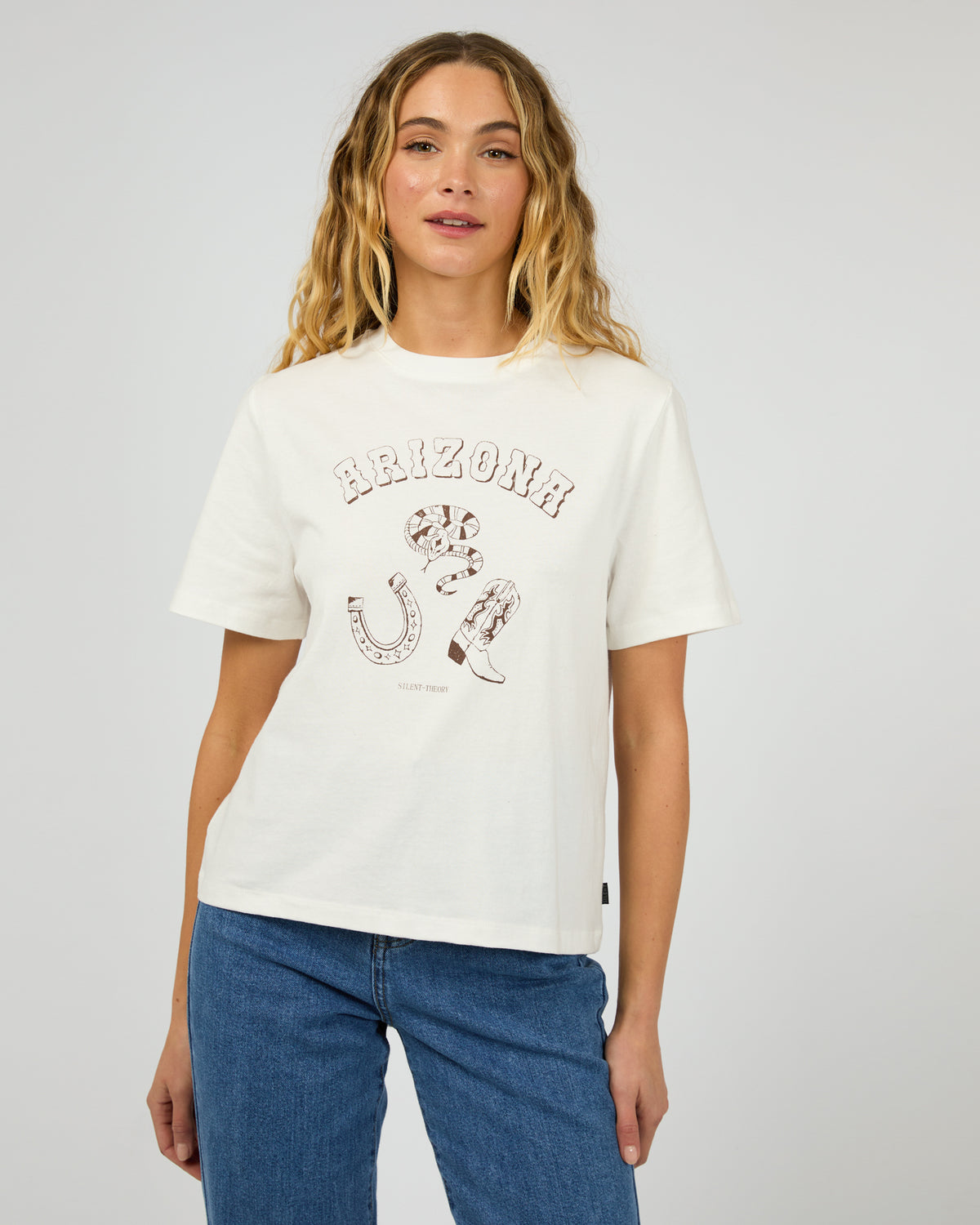 Cowboy Tee Vintage White