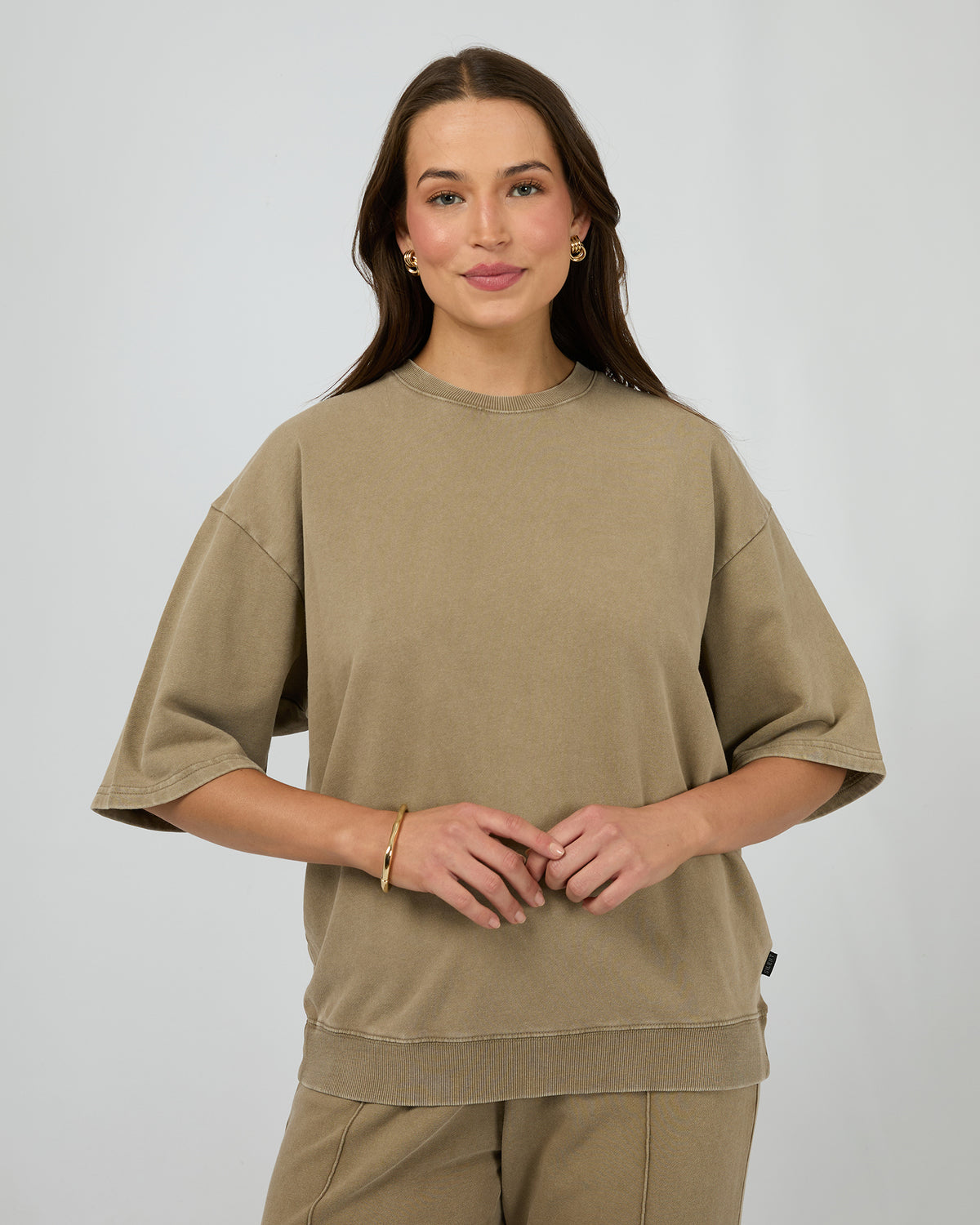 Nara Fleece Tee Olive