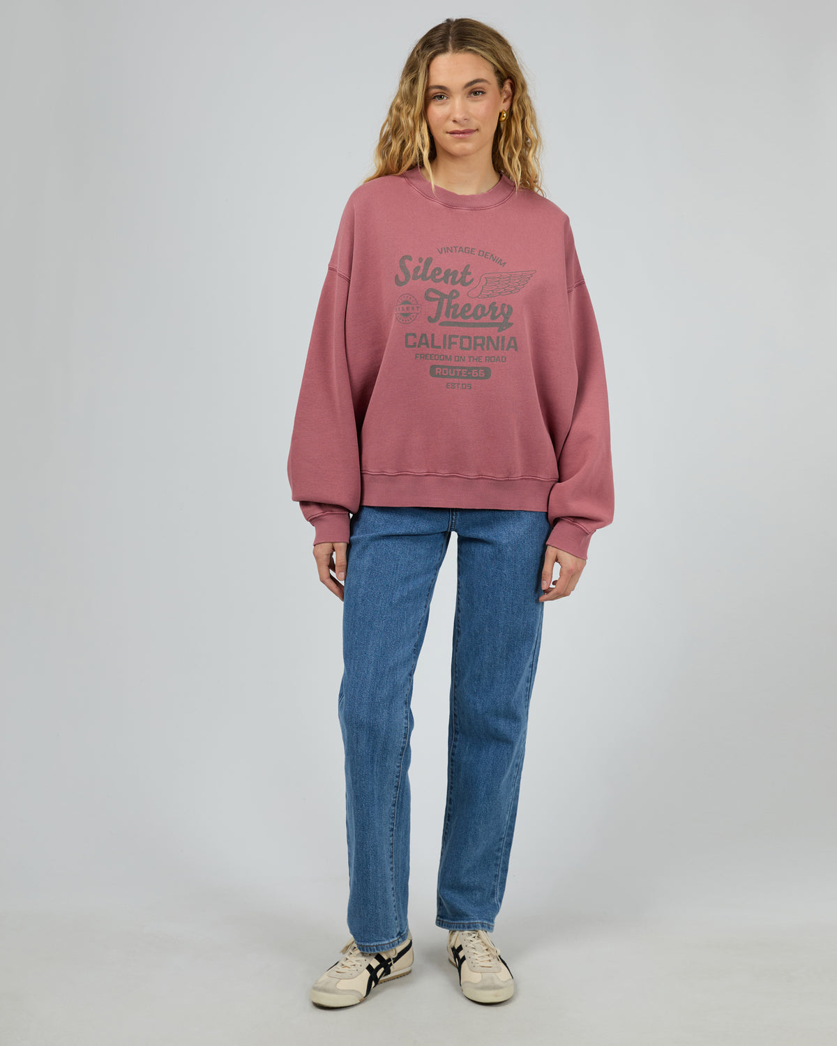 Vintage Denim Crew Cherry