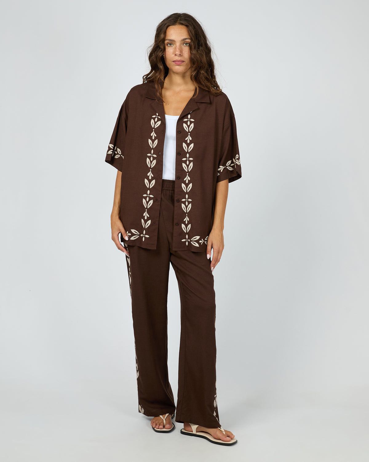 Flora Shirt Brown