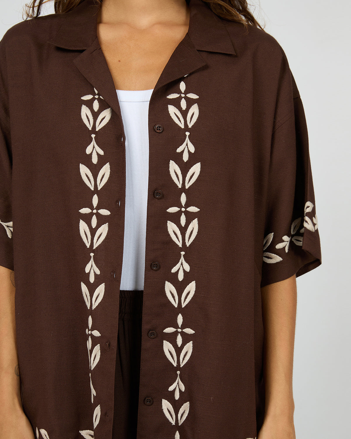 Flora Shirt Brown