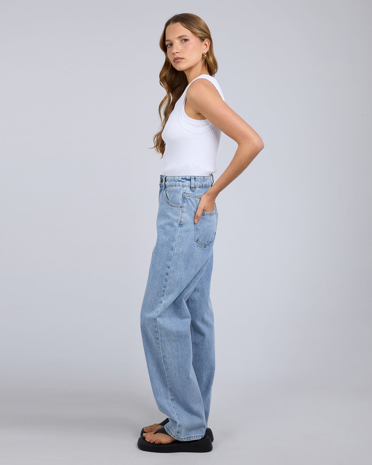 Leia Layering Tank White
