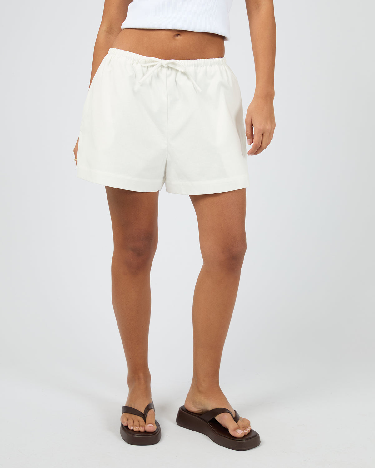 Aftersun Elastic Short White