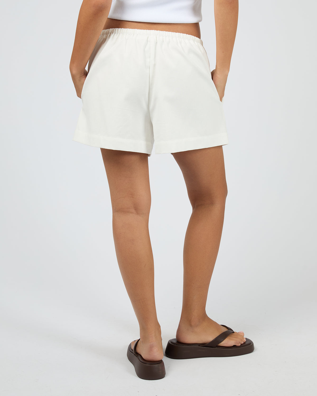Aftersun Elastic Short White
