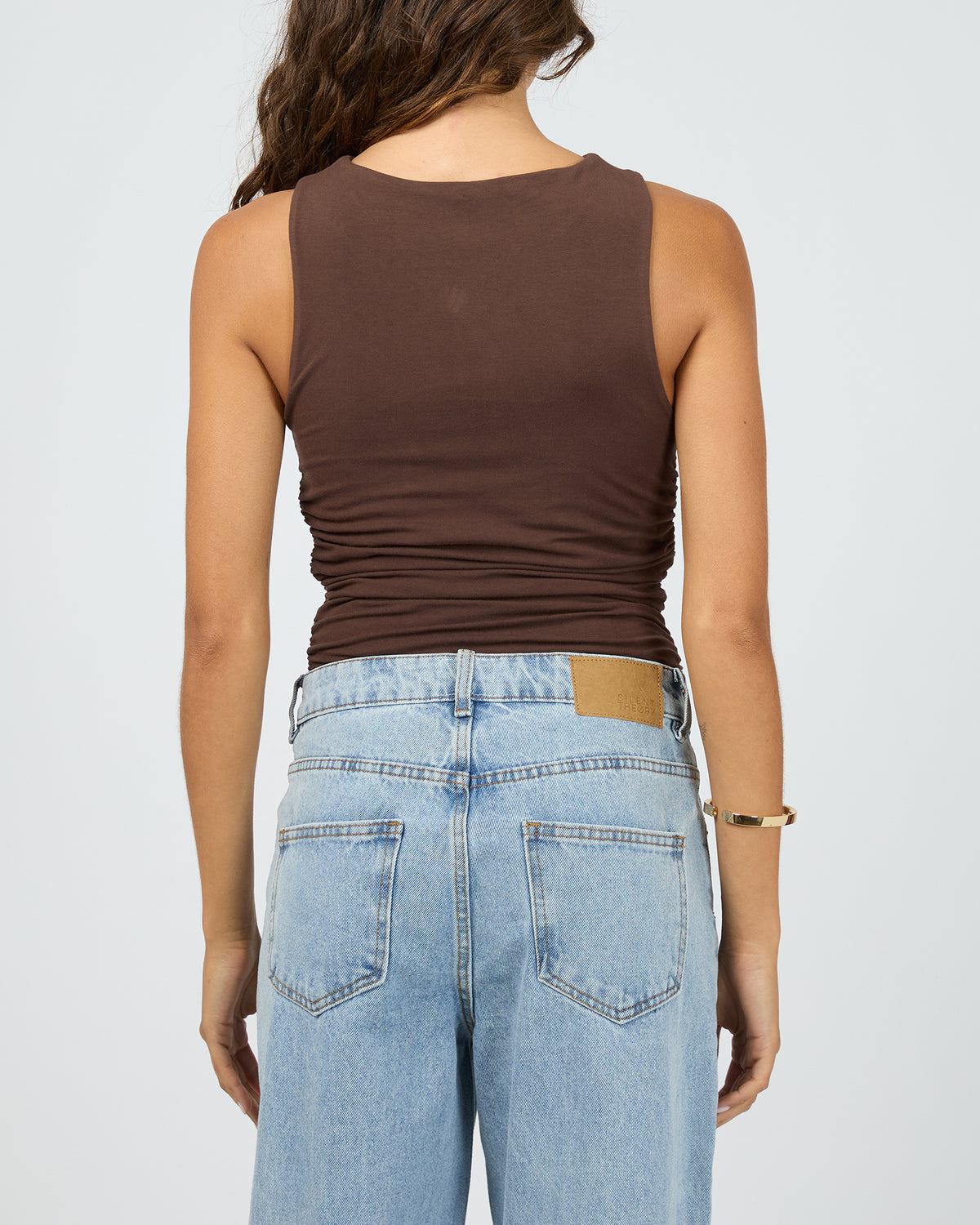 Atlas Halter Bodysuit Chocolate