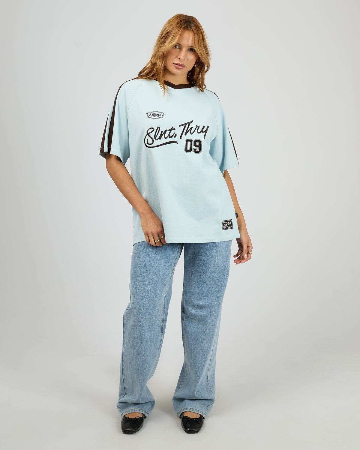 Brooklyn Sports Tee Light Blue