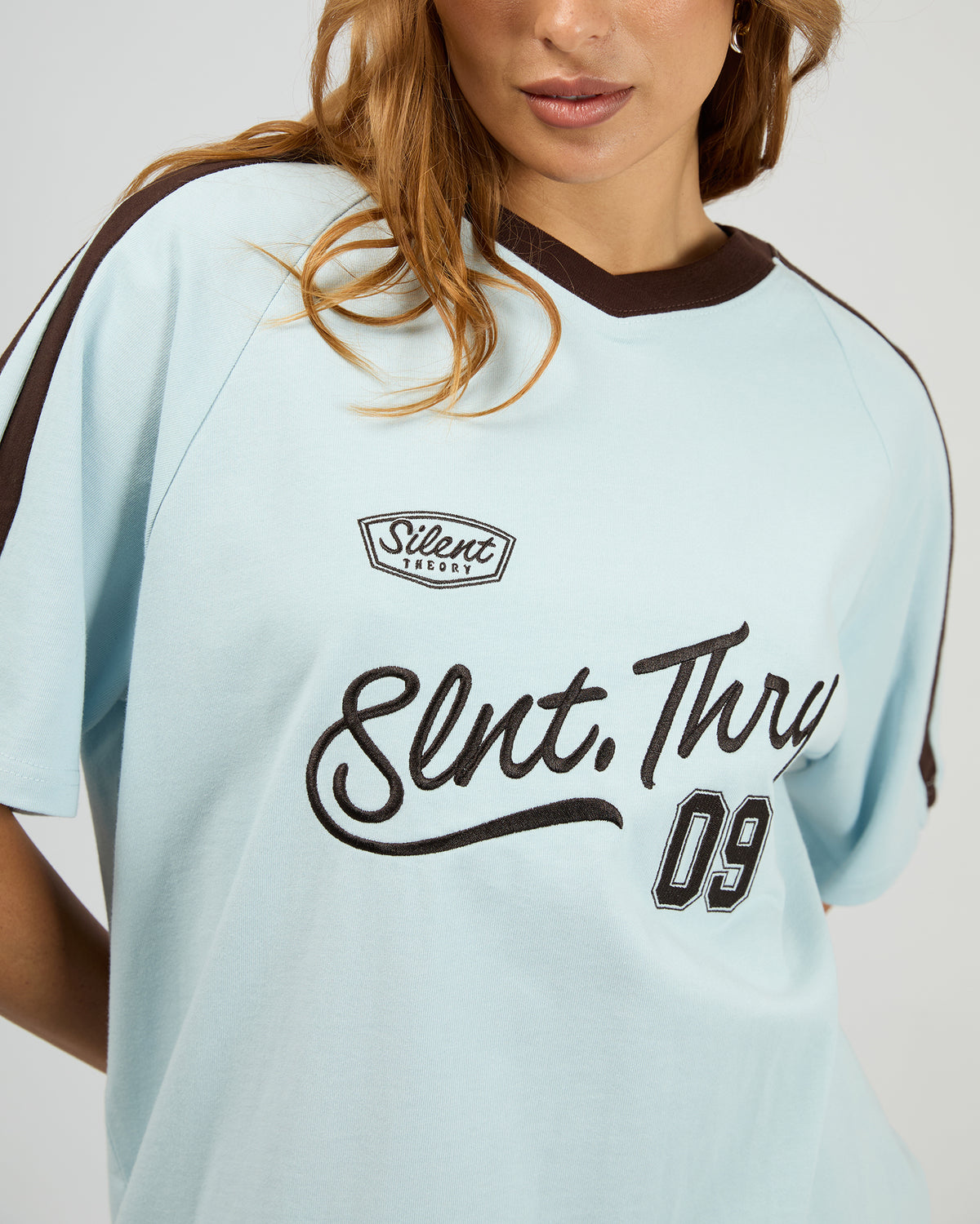 Brooklyn Sports Tee Light Blue