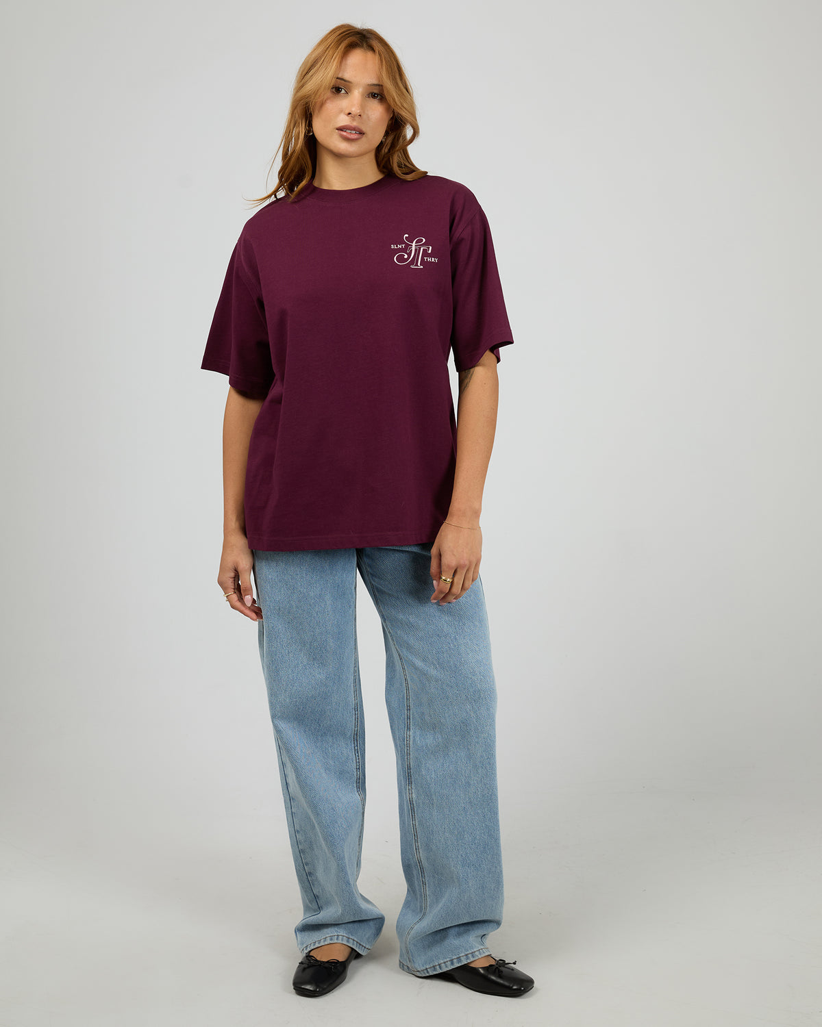 Elevated Tee Cherry