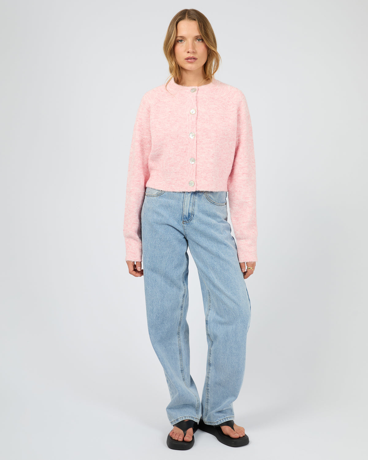 Darby Knit Cardigan Pink