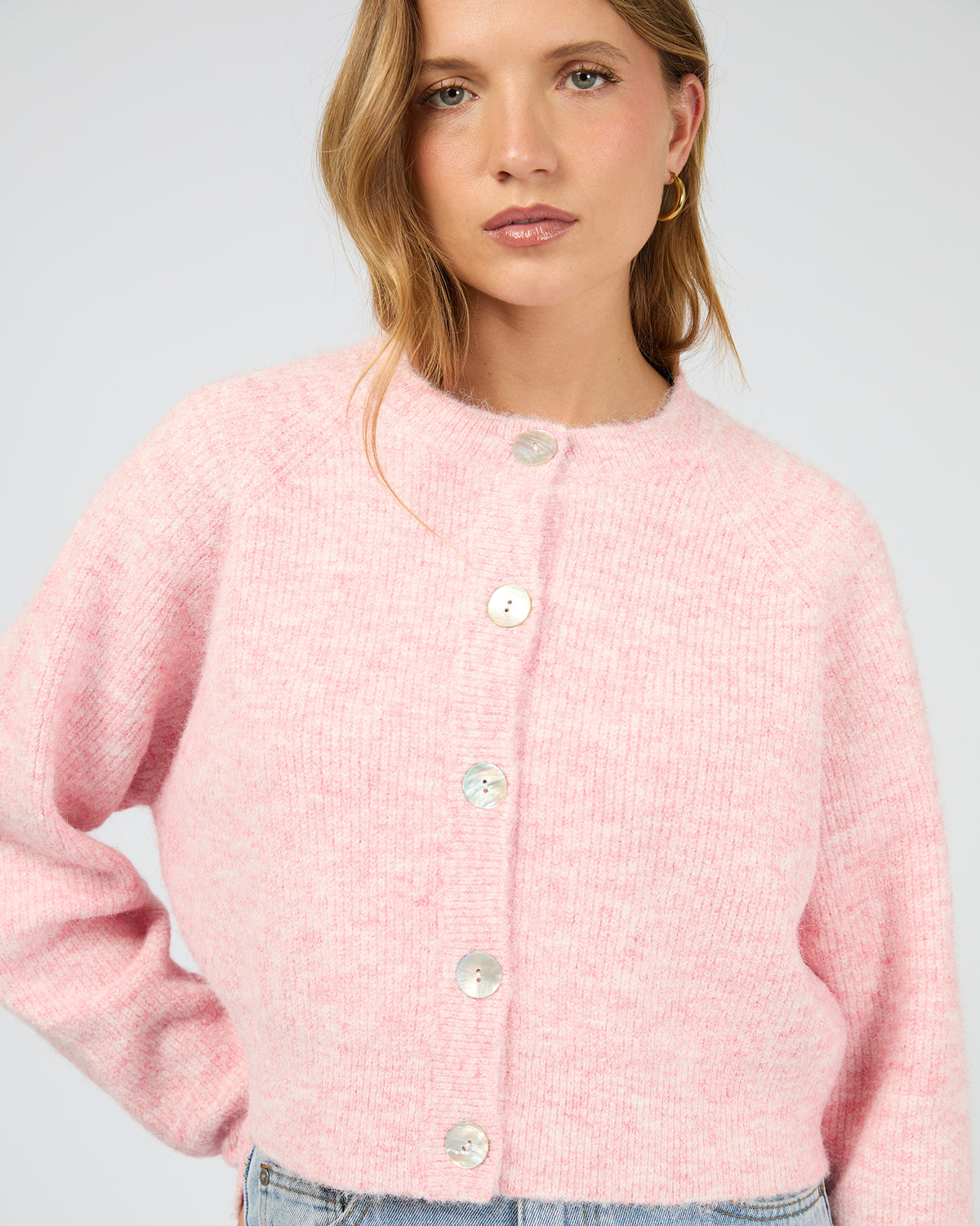 Darby Knit Cardigan Pink