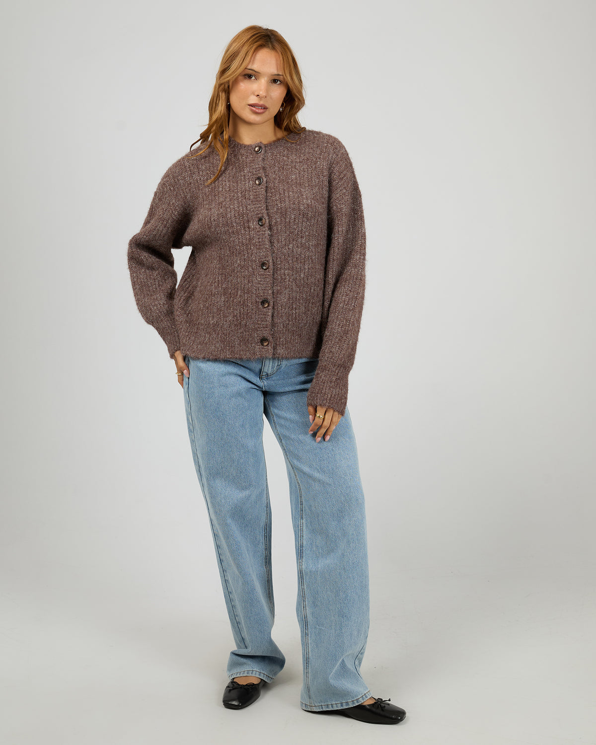 Bonni Knit Cardigan Cherry
