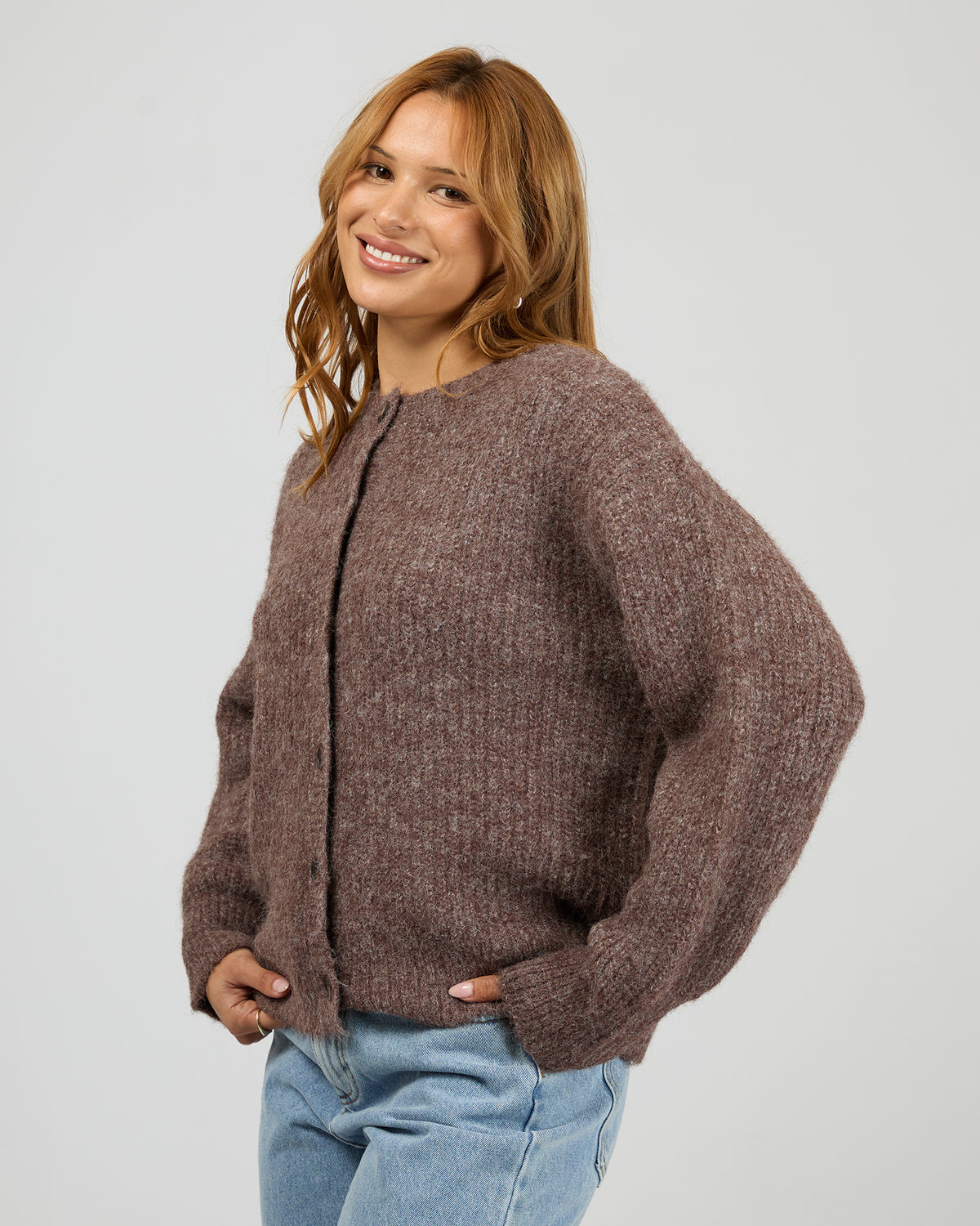 Bonni Knit Cardigan Cherry