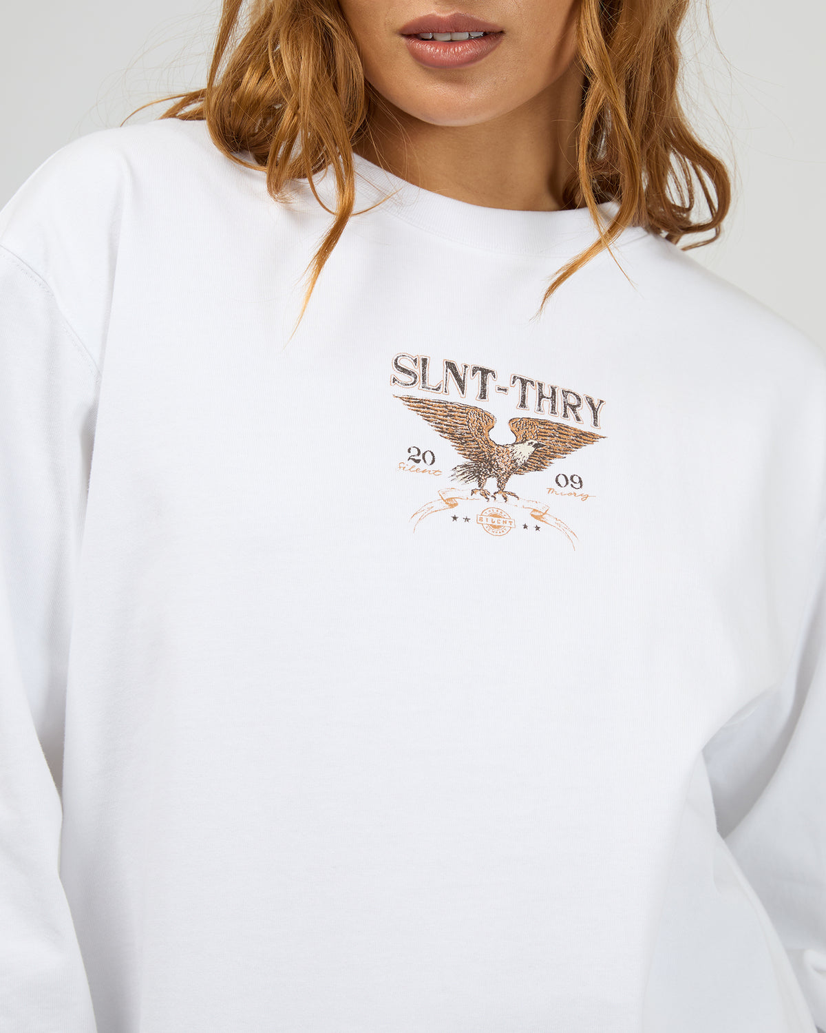 Motion Long Sleeve Tee White