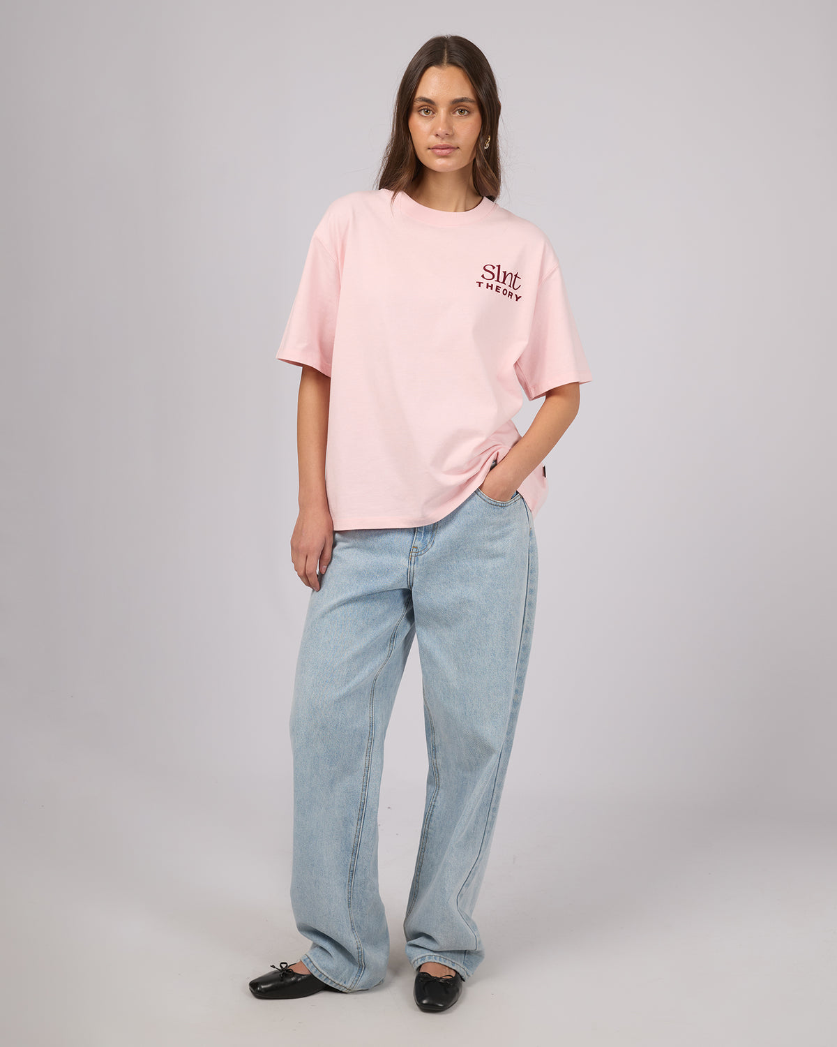 Create Oversized Tee Pink